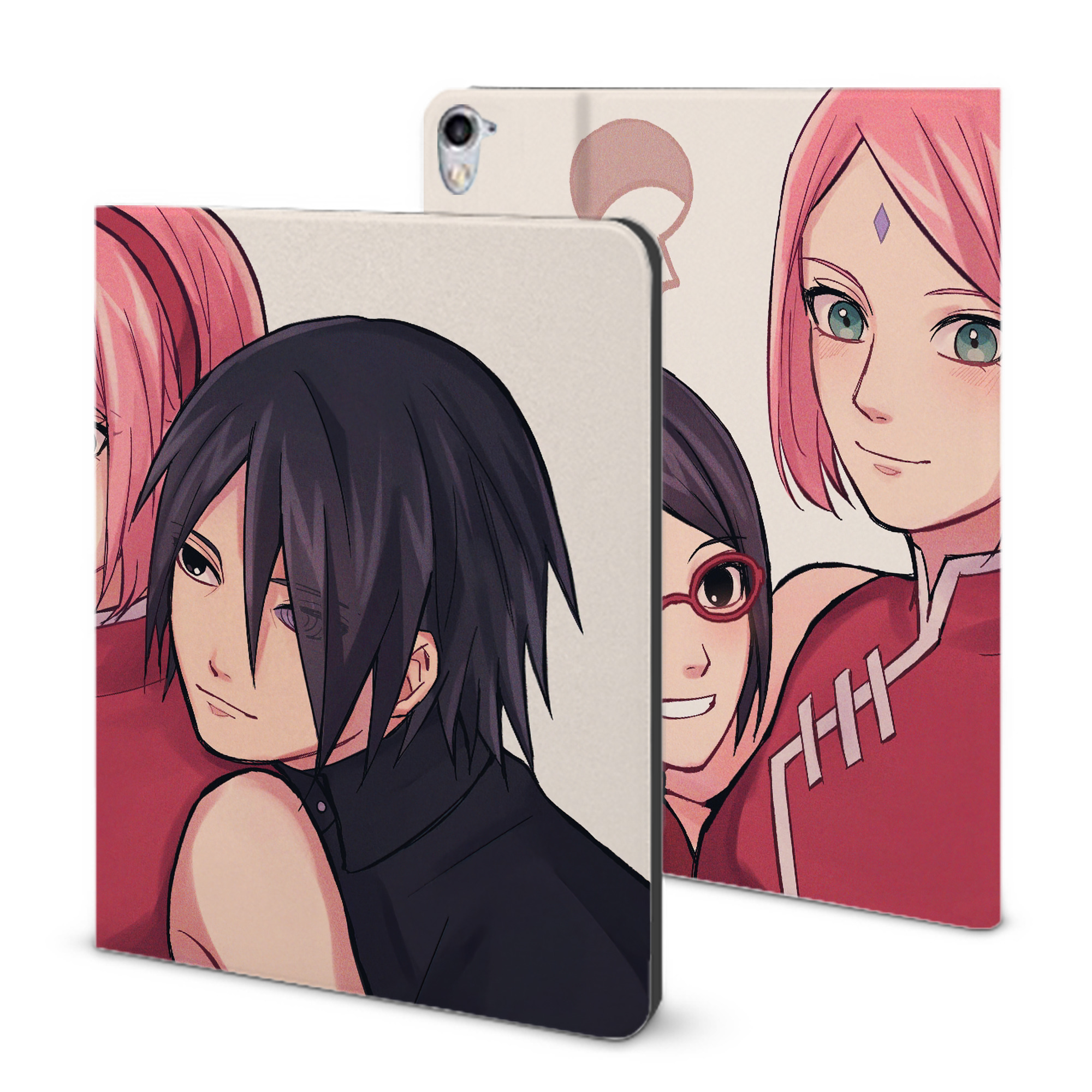（画像用） NARUTO -ナルト- NARUTO -ナルト- 疾風伝 IPad ケース ブック型 PUレザー TPU 耐衝撃 軽量 薄型 ペン収納なし 全面保護 IPad 各モデル対応